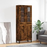 vidaXL Ντουλάπι Καπνιστή Δρυς 69,5x34x180 εκ. από Επεξεργασμένο Ξύλο