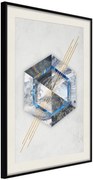 Αφίσα - Marble Composition II - 40x60 - Μαύρο - Με πασπαρτού