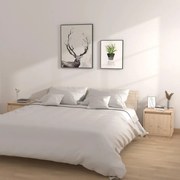 Κομοδίνα 2 τεμ. 40 x 30 x 40 εκ. από Μασίφ Ξύλο Πεύκου - Καφέ