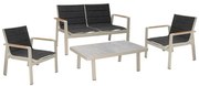 Σαλόνι Κήπου Nofi 2.0-2 01-00-1771 (Σετ 4Τμχ) Beige-Anthracite 4 Θέσεων