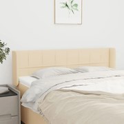 vidaXL Κεφαλάρι με Πτερύγια Κρεμ 147x16x78/88 εκ. Υφασμάτινο