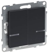 Σύνδεσμος Διπλός Διακόπτη Με Ουδέτερο Dark Grey  SEANO 765942 Legrand 765942