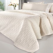 Κουβερλί Ruby (Σετ 3τμχ) Ivory Guy Laroche Υπέρδιπλo 240x250cm Microsatin