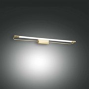 Φωτιστικό Τοίχου Led Rapallo 3552-26-119 Satined Brass Fabas Luce Μέταλλο, Μεθακρυλικό