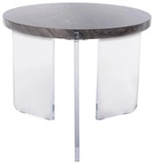 Τραπεζάκι σαλονιού ACRYCON MDF με Υδατοαπωθητική επίστρωση και Ακρυλικό πόδι Φ64x51Yεκ. 64x64x51 εκ.