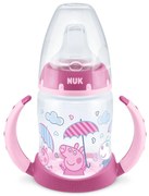 Μπιμπερό First Choice Plus Peppa Pig 10215357 Με Λαβές Temperature Control 150ml 6-18 Μηνών Pink Nuk 150ml Πολυπροπυλένιο