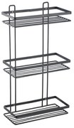 Εταζέρα 3Όροφη Μεταλλική Μαύρη Elegant Estia 25,1x12,5x46εκ. 02-8710