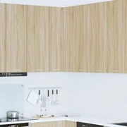 vidaXL Κρεμαστό ντουλάπι Riga Σομόνα Δρυς και Λευκό 57 x 57 x 100 εκ.