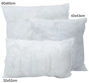 Μαξιλάρι  Γεμίσματος White Viopros 43X43 43x43cm Βαμβάκι-Πολυέστερ