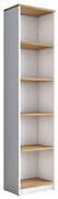 Intrahome Βιβλιοθήκη Goldie Intrahome λευκό-φυσικό 40x25x161.80εκ | SKU: INTRAPA-293111165