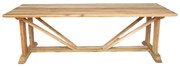ΤΡΑΠΕΖΙ SMARIOUS PAKOWORLD TEAK ΞΥΛΟ ΣΕ ΦΥΣΙΚΗ ΑΠΟΧΡΩΣΗ 250X100X78ΕΚ