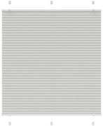 vidaXL Πλισέ περσίδα ανοιχτό γκρι 120x150 cm Πλάτος υφάσματος 119,4 cm