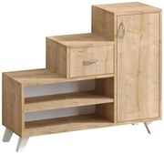 Παπουτσοθήκη Retro 793ELG3908 90x33x77cm Oak Μοριοσανίδα, Μελαμίνη