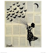 Εκτύπωση τέχνης Loui Jover - Butterflying