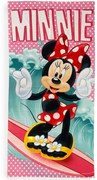 Πετσέτα Θαλάσσης Παιδική Quick Dry Disney Home Minnie 36 Turquoise DimCol Beach 70x140cm Microfiber