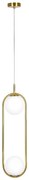 SE 110-2 PRATO PENDANT BRASS GOLD WITH 2 OPAL GLASSES Φ15 Γ4 HOMELIGHTING 77-4489