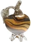 Διακοσμητικό Ρόδι Φυσητό 15-70029 Φ6x10cm Honey-Black Marhome Γυαλί