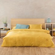 Παπλωματοθήκη Φανελένια Dellilah 03 Yellow Kentia Υπέρδιπλo 220x240cm Πολυέστερ
