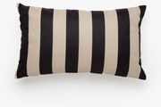 Μαξιλάρι Κήπου Stripe Μαύρο/ Μπεζ H30 x W50cm 100% OEKO-TEX Polyester Garden Glory