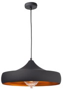 Φωτιστικό Οροφής KS07961PBG Black Metal