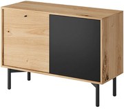 Lh-homefurniture Μπουφές Flow χρώμα Artisan+Black pearl 102x74x41cm FLW-21s