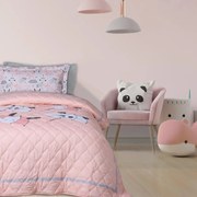 Κουβερλί Παιδικό 4878 Pink-White-Grey Das Home Μονό 160x220cm Microfiber