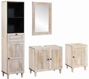vidaXL Σετ Επίπλων Μπάνιου με συρτάρι 4 pcs Λευκό 38 x 33 x 160 εκ.