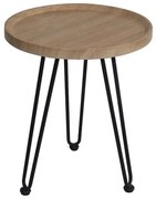 Τραπεζάκι Βοηθητικό Matrix ΕΜ962,1 Φ45x55cm Natural-Black