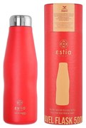 ESTIA ΘΕΡΜΟΣ TRAVEL FLASK SAVE THE AEGEAN 500ml SCARLET RED