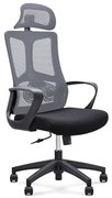 Πολυθρόνα Διευθυντή BF8600 Γκρι/Μαύρο Ύφασμα Mesh 62x68x114/124cm