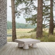 Azzurro Living   Pensacola/Τ-104x104xh.40,6cm Concrete Table Oat  metax-01-00-2810 διάστ.104.0000 x 104.0000 x 40.6000