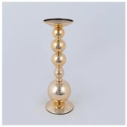 Κηροπήγιο Μεταλλικό Χρυσό 10x38cm 752-24083 Estheti-752-24083-Χρυσό 752-24083