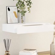 vidaXL Ράφι Τοίχου με 1 Συρτάρι για Αποθήκευση Βιβλίων/DVD Λευκό από MDF