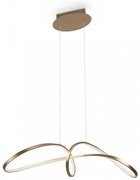 Κρεμαστό Φωτιστικό Οροφής LED 42W Curve 4000K MAYTONI MOD156PL-L52G4K Χρυσό