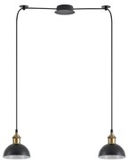 SE21-BR-10-BL2-MS3 MAGNUM BRONZE Black Metal Shade Pendant+ HOMELIGHTING 77-8777