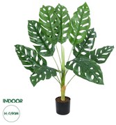 GloboStar® Artificial Garden MONSTERA 20924 Διακοσμητικό Φυτό Μονστέρα Υ90cm