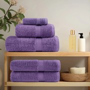 vidaXL Πετσέτες Προσώπου 2 pcs Μοβ 15 x 21 cm Βαμβάκι