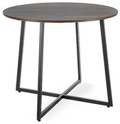 STÓŁ LUNA BRĄZ RUSTYKALNY/CZARNY FI90 DIOMMI-80-3674