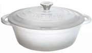 Κατσαρόλα από Χυτοσίδηρο Kinghoff KH 1521, 4 l, 24 cm, Οβάλ σχήμα, Εμαγιέ, Επαγωγή, Γκρί