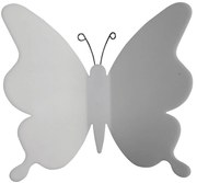 Διακοσμητικά αυτοκόλλητα τοίχου White Butterflies 3D πολυπροπυλενίου-Mauro