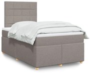 ΚΡΕΒΑΤΙ BOXSPRING ΜΕ ΣΤΡΩΜΑ TAUPE 120X190 ΕΚ. ΥΦΑΣΜΑΤΙΝΟ 3291223