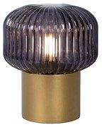 Φωτιστικό Επιτραπέζιο Lucide 78595-01-02 JANY Χρυσό Χρώμα (Gold Coloured)|Φυμέ (Smoke)