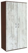 Ντουλάπα Δίφυλλη  AVA 2 Βέγγε/Crystal, 78x185x50εκ. Genomax Genom1219921850