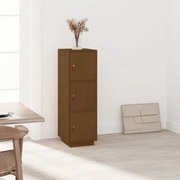 Ντουλάπι Ψηλό Καφέ Μέλι 34x40x108,5 εκ. από Μασίφ Ξύλο Πεύκου 820170