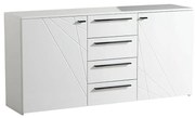 Comota - Sideboard Ksanti 3K4F White - White Lacquer 163*40*80.5 cm