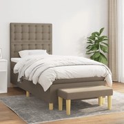 ΚΡΕΒΑΤΙ BOXSPRING ΜΕ ΣΤΡΩΜΑ TAUPE 80X200 ΕΚ. ΥΦΑΣΜΑΤΙΝΟ 3137433