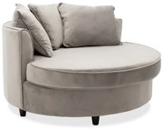 Intrahome Πολυθρόνα-καναπές URALSA Intrahome βελούδο γκρι 123x120x85εκ | SKU: INTRAPA-146111149