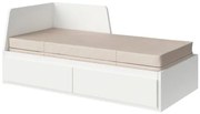 FLEKKE κρεβάτι επισκέπτη day bed 2 συρτάρια/2 στρώματα, 80x200 cm 094.959.35