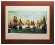 Artekko Artekko Artwork Κάδρο Ναυμαχία της Ναυπάκτου (47x37x2)cm 476-0033