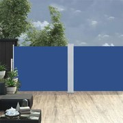 vidaXL Σκίαστρο Πλαϊνό Συρόμενο Βεράντας Μπλε 140 x 1200 εκ.